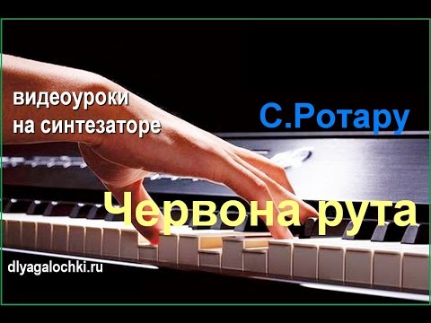 Видео: Видеоурок на синтезаторе Червона рута
