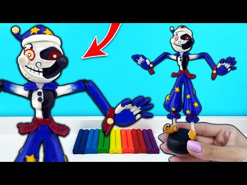Видео: Лепка Луны из Фнаф. СУМАСШЕДШИЙ АНИМАТРОНИК СОЛНЦЕ и ЛУНА FNAF Security Breach. Лепим Фигурки