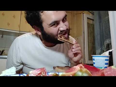 Видео: Mukbang| Мукбанг говяжьи ребра 400грамм,томаты Кумато 