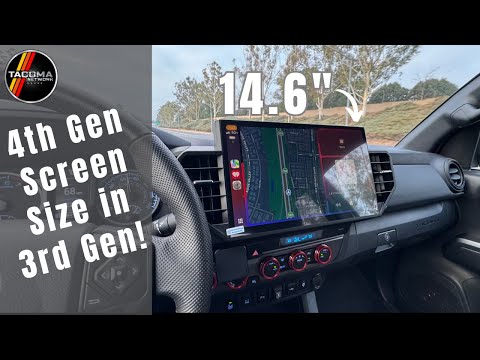 Видео: CartrimHome C12 — огромный 14,6-дюймовый экран для Toyota Tacoma 3-го поколения — как установить