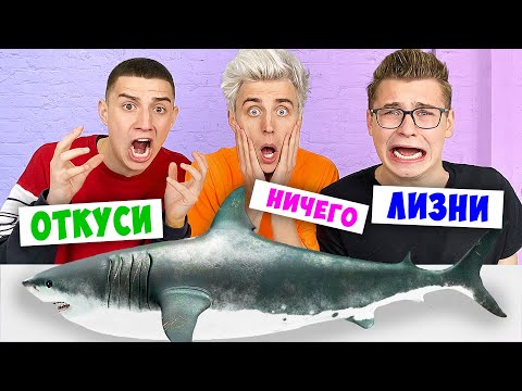 Видео: ЭКСТРЕМАЛЬНЫЙ ОТКУСИ, ЛИЗНИ или НИЧЕГО ЧЕЛЛЕНДЖ !