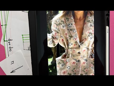 Видео: Моделирование жакета с цельнокроеными карманами