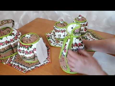 Видео: Обзор текстильных комплектов для чаепития из рогожки