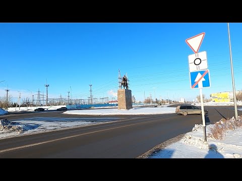 Видео: Костанай, Улица Кобланды батыра (Герцена) и улица Каирбекова дома 351/1и 353/3