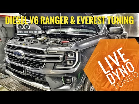 Видео: Первый в мире дизельный двигатель V6 Ford Ranger, настроенный вживую, с приростом крутящего момен...