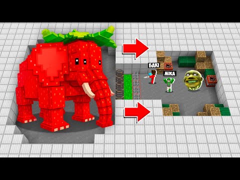 Видео: 🇺🇦 АРМІЯ 1000 ПОЛУНИЧНИЙ СЛОН ПРОТИ БАКІ В МАЙНКРАФТ! БИТВА BRAINROT MINECRAFT