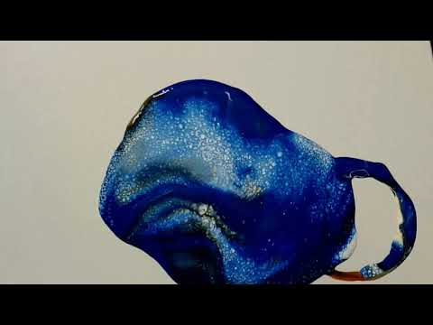 Видео: Абстрактная живопись гуашью в технике Fluid Art