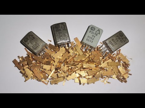 Видео: Не приёмные золотые реле РЭК48 (аффинаж)