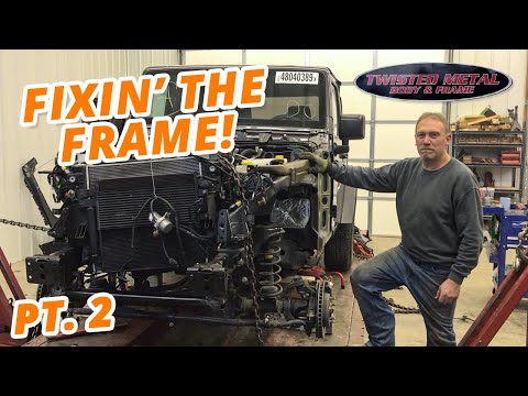 Видео: Ремонт рамы — Jeep Wrangler 2017, часть 2