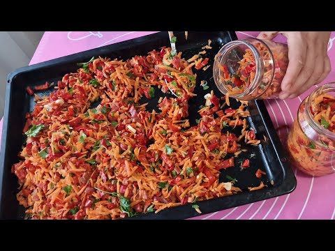 Видео: Туршија со Морков и Пиперки за  2 дена готова, Без Конзерванс