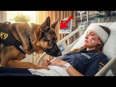 Видео: Умирающая полицейская умоляла увидеть K9 — и поступок овчарки довёл всех до слёз!