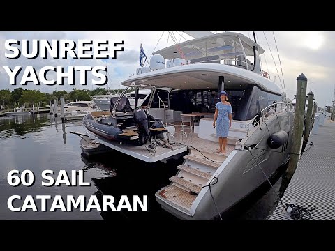 Видео: $ 2,900,000 + SUNREEF 60 ПАРУС РОСКОШНЫЙ КАТАМАРАН ПАРУСНАЯ ЯХТА ТУР Liveaboard Чартерная прогулка