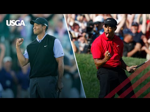 Видео: Все берди и орлы Тайгера Вудса во время Открытого чемпионата США 2008 года в Торри Пайнс