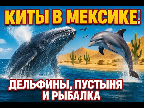 Видео: Мексика: Дельфины и Киты в Лагуне! Пустыня, орлы и рыбалка