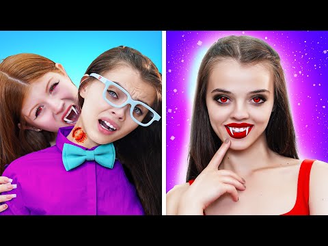 Видео: Из Ботанши В Красотку Вампира! Моя Лучшая Подруга Стала Вампиром!