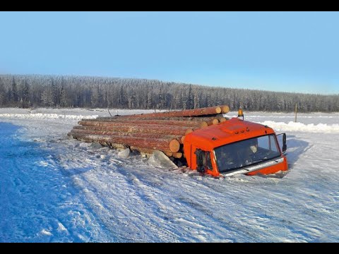 Видео: Виртуозы за рулем!! Северный дальнобой  и зимники!