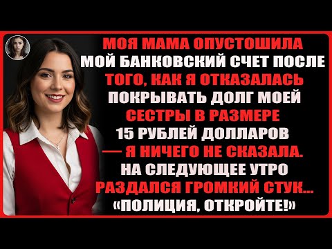 Видео: Когда я отказался оплатить долг сестры, мама сняла все деньги с моего счёта за одну ночь.