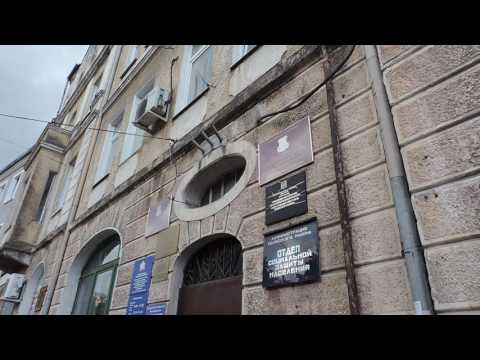 Видео: Полесск Labiau Центральная часть города. Улица Калининградская