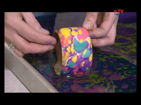 Видео: Рисование техникой эбру