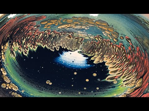 Видео: Приливной бассейн!! Серия «Под морем»/акриловая заливка/флюидное искусство