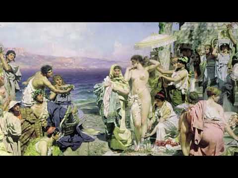 Видео: Цикл мини-экскурсий В.М.Ахунова «Тайный смысл известных картин». "Фрина на празднике Посейдона"