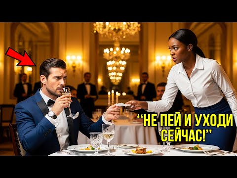 Видео: Официантка Шепнула: «Посмотрите На Салфетку» Там Было «Не Пей Это И Уходи» — И Он Послушался Не Зря