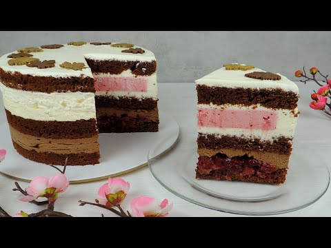 Видео: Много ВИШНИ! Очень Вкусно! ✿ Мега Вишнёвый Торт