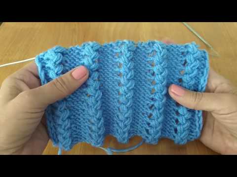 Видео: Необычные воздушные косички. Вязание спицами.
