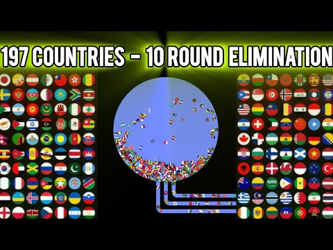 Видео: 197 стран — 10 раундов на выбывание | МИРОВАЯ ГОНКА ПО МРАМОРУ