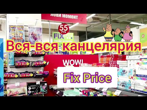 Видео: ‼️Вся-вся канцелярия из ФИКС ПРАЙС 😳😆 Обзор всей канцелярии Фикс Прайс 💚 Back to school 🙄🥳🤪