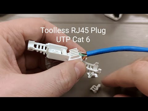 Видео: ⚒ Коннектор RJ45 UTP кат. 6, неэкранированный, безинструментальный