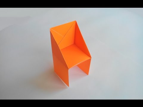 Видео: 🪑Простой стул оригами, Simple origami chair