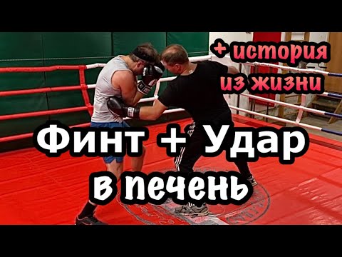 Видео: Финт + Удар в печень