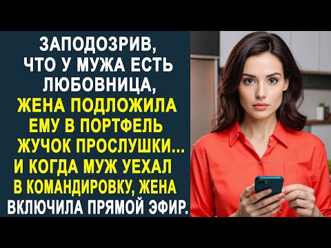 Видео: Заподозрив, что у мужа есть любовница, жена подложила ему в портфель жучок прослушки...
