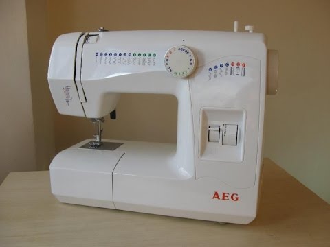 Видео: AEG 11220 Nähmaschine Sewing machine Швейная машина test