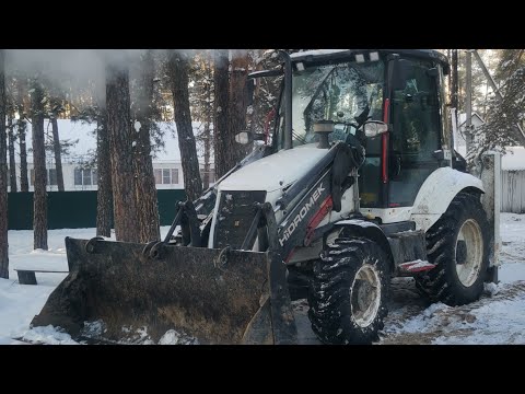 Видео: Копаем траншею под газ. работа на Hidromek 102b