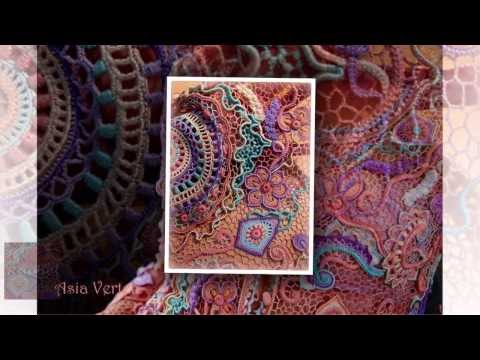 Видео: Art Crochet  di Asia Verten  "Rashel" Ирландское кружево от Аси Вертен.