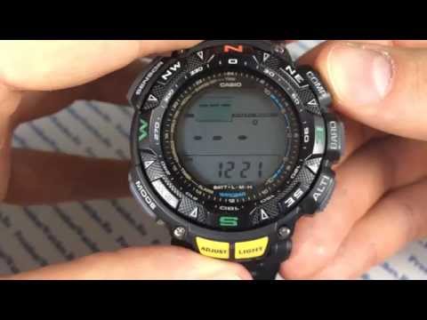 Видео: Полная настройка часов Casio ProTrek PRG-240-1E - инструкция от Watch-Forum.RU