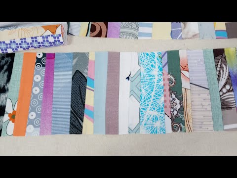 Видео: Заготовка для шитья из мелких остатков ткани. Мелкий лоскут в дело. Пэчворк, лоскутное шитье.
