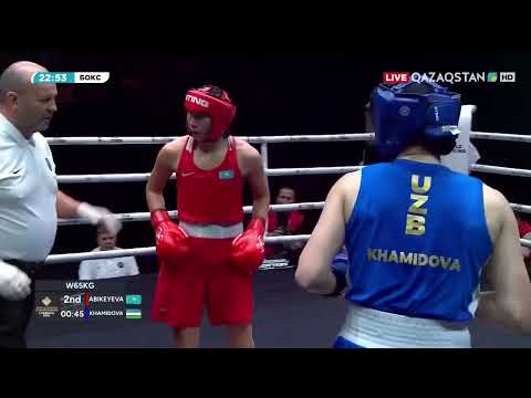 Видео: Аида Абикеева - чемпионка мира в весе 65 кг на ЧМ-2025 по боксу в Ливерпуле!
