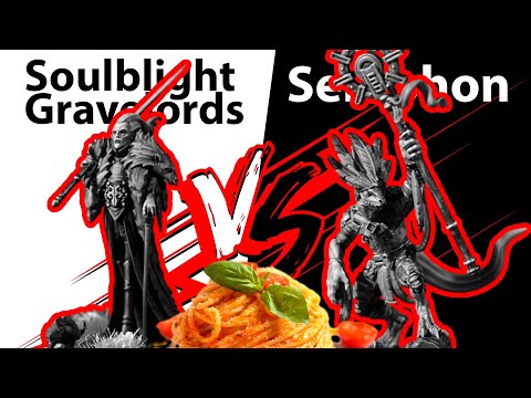 Видео: Soulblight Gravelords vs Seraphon | Паста Горя