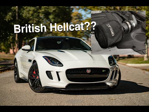 Видео: Увеличение шума впуска/скутерного свиста нагнетателя на Jaguar F-Type R