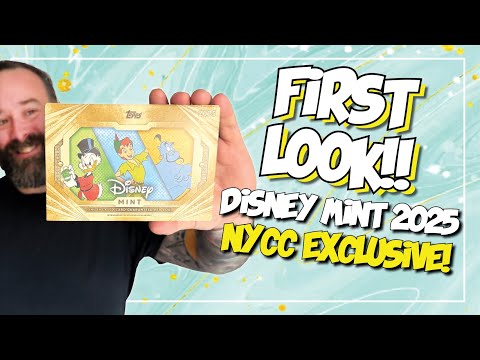 Видео: НОВЫЕ КАРТОЧКИ! Открываем эксклюзивную коллекцию Disney Mint 2025 Hobby Box от NYCC!