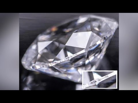 Видео: Лазерная маркировка драгоценных камней.