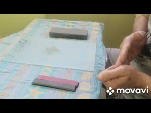 Видео: Доводка на ПКК Гуанси, рубин и вулканический туфит.