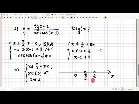 Видео: Кері тригонометриялық функциялардың анықталу облысын табу