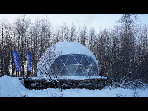 Видео: Арктический глэмпинг / геокупол в экстремальных условиях / необычный бизнес