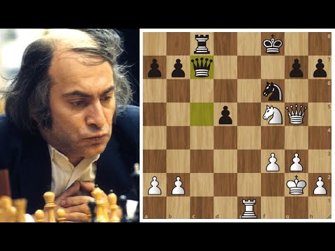 Видео: Михаил Таль и в сухой позиции находит АТАКУ! Шахматы