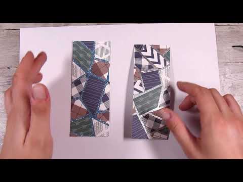 Видео: Простые мужские открытки — забавная техника затирки швов для использования обрезков!