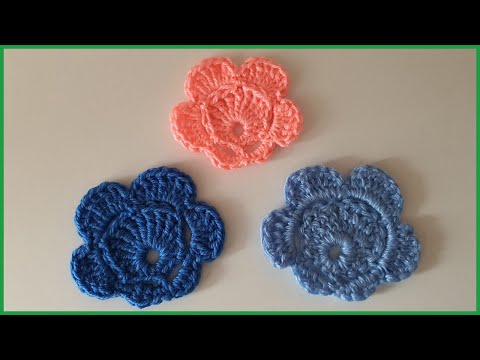 Видео: Цветок для ирландского кружева. Вязание крючком / Crochet Flower Pattern
